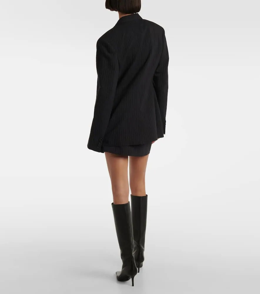 Acne Studios Pinstriped wool and cotton blazer