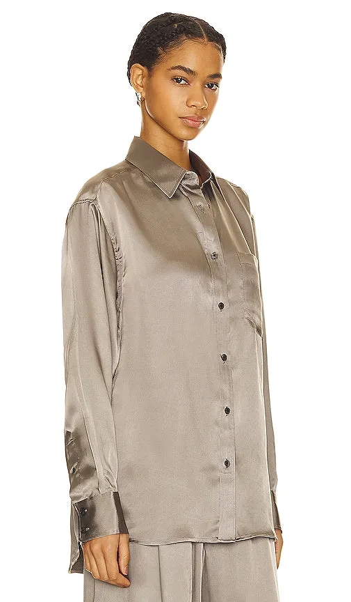 Alexander Wang Boyfriend Shirt in Grey