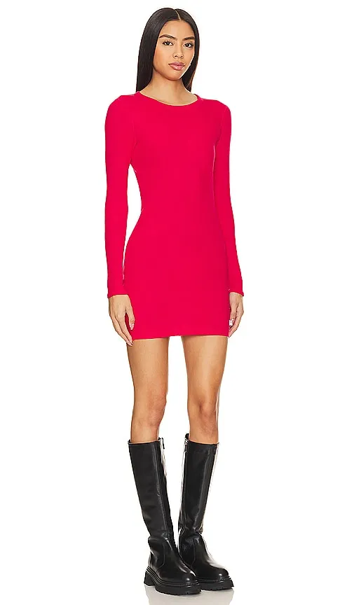 Alexander Wang Crewneck Dress in Red