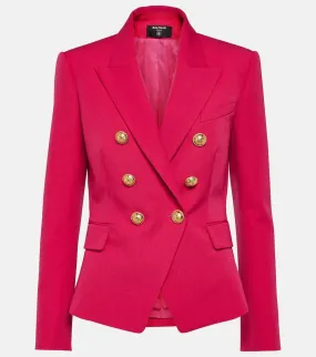 Balmain Double-breasted virgin wool blazer