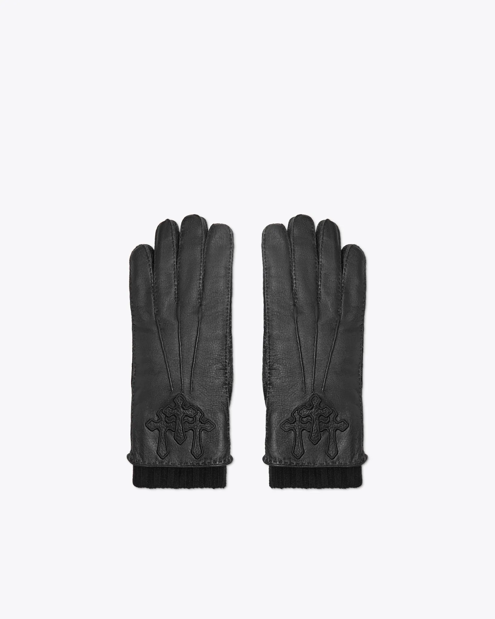 BLACK LEATHER GLOVES
