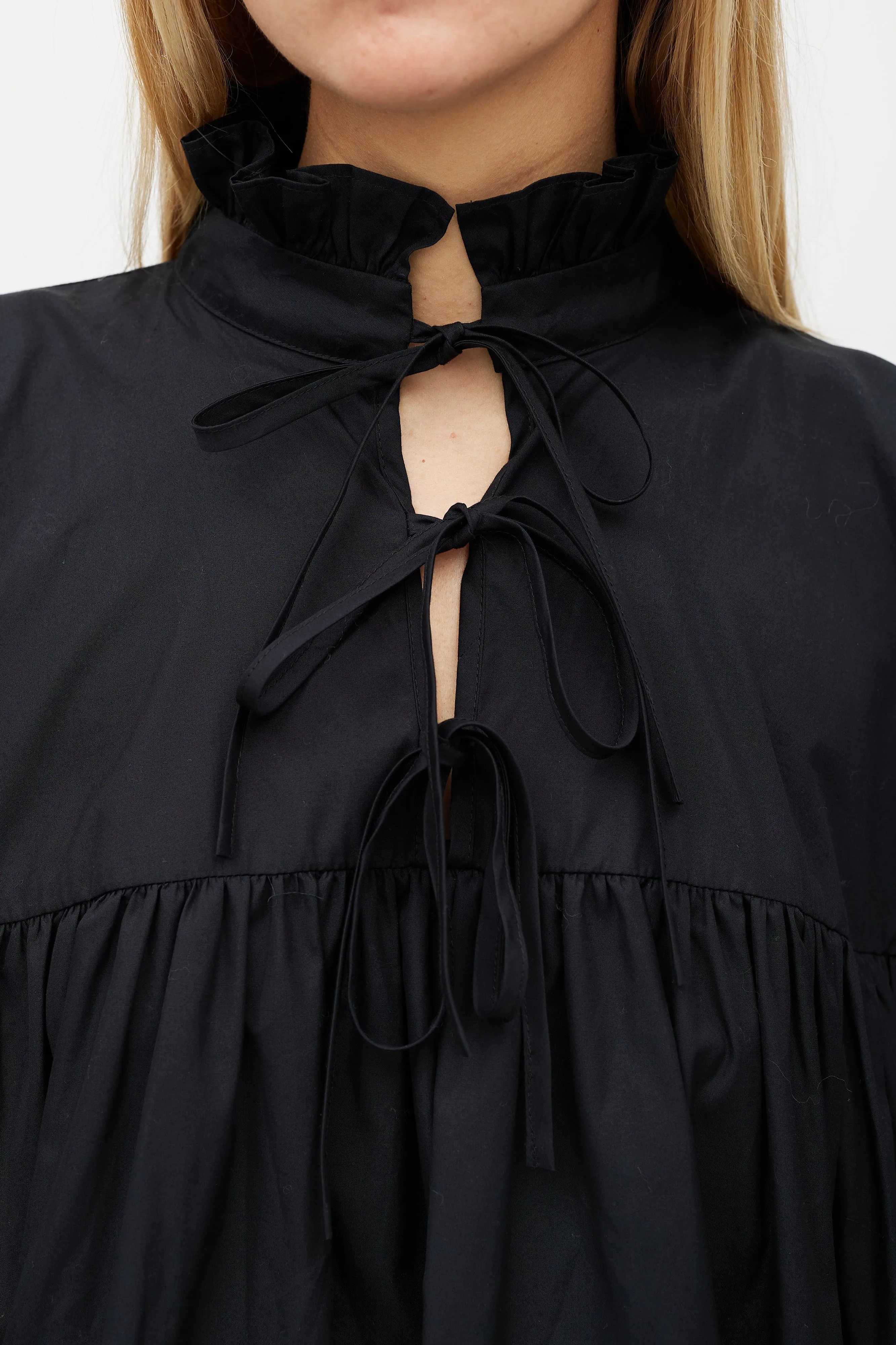 Black Tiered Ruffled Dress