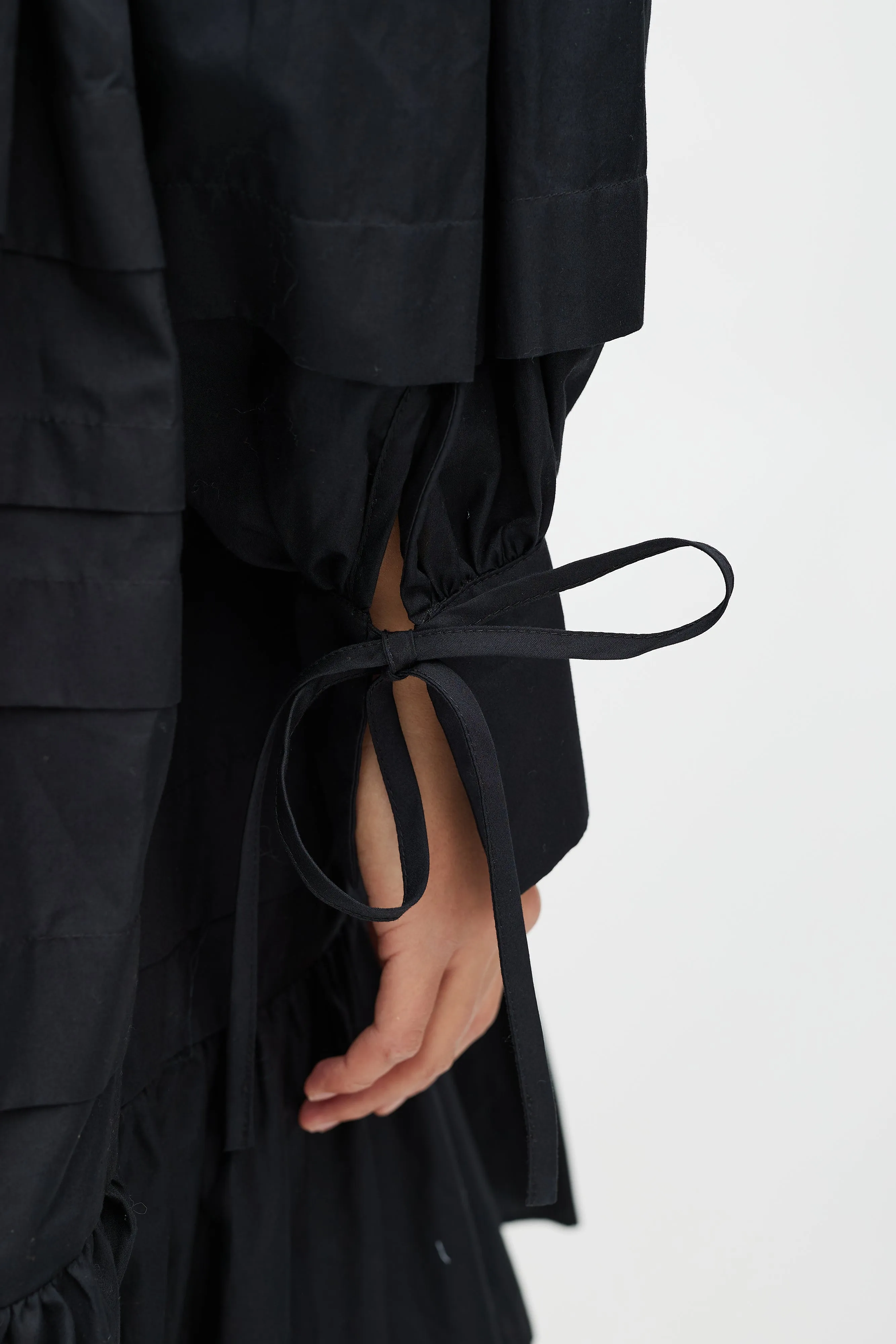 Black Tiered Ruffled Dress