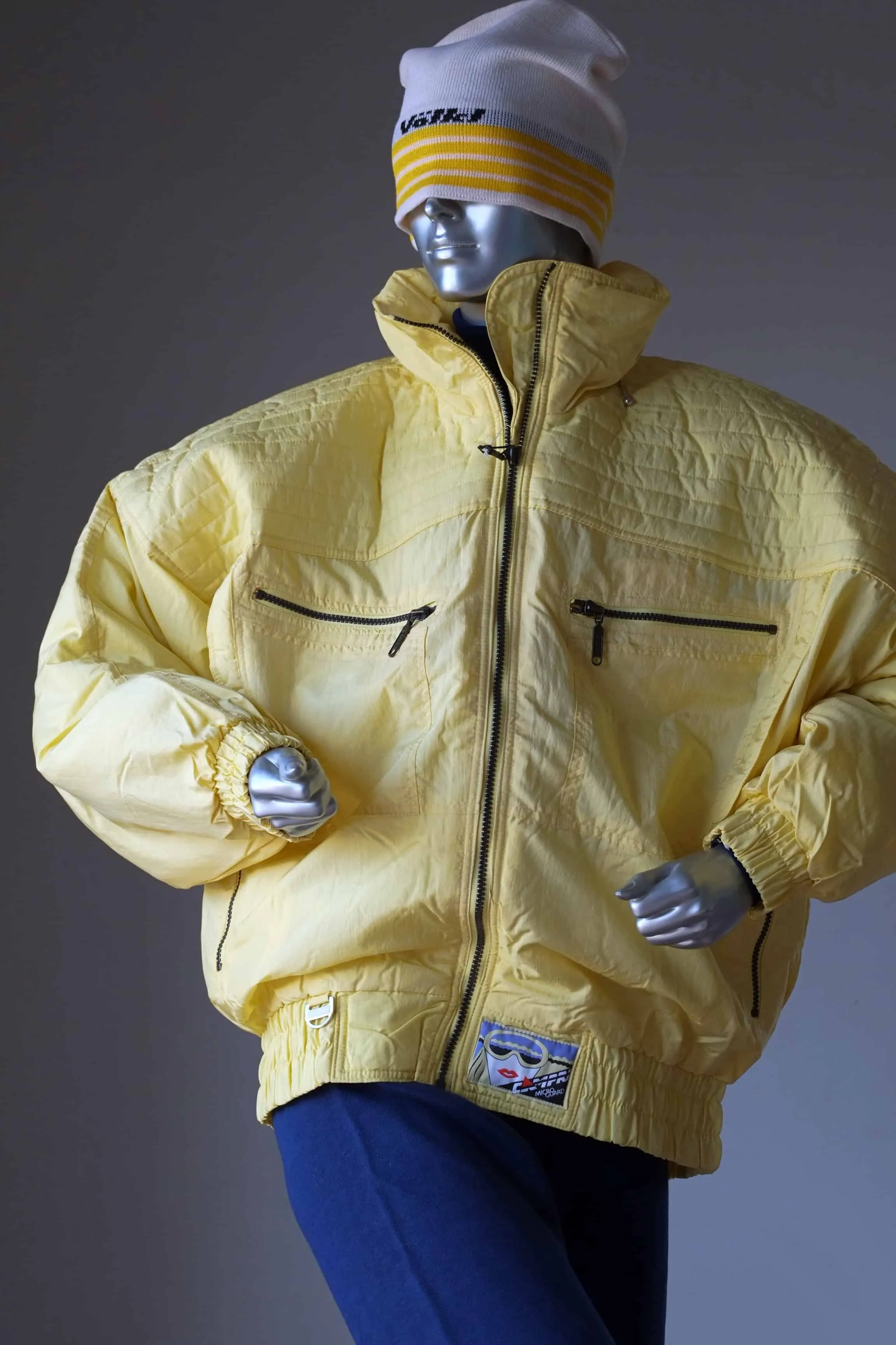 CAMPRI Vintage Ski Jacket Oversized Yellow - 90s Retro Style