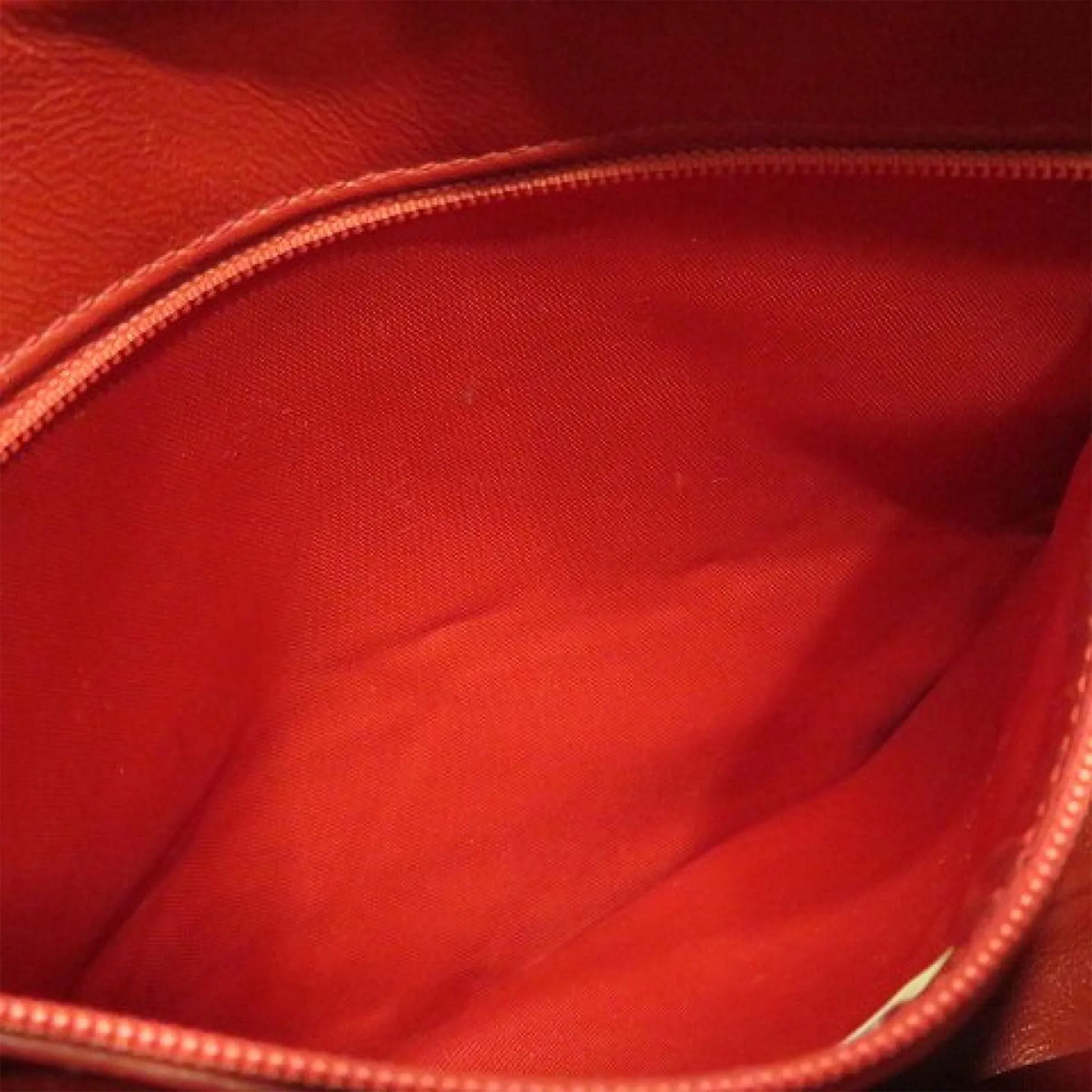 Chanel CC Lambskin Leather Crossbody Red