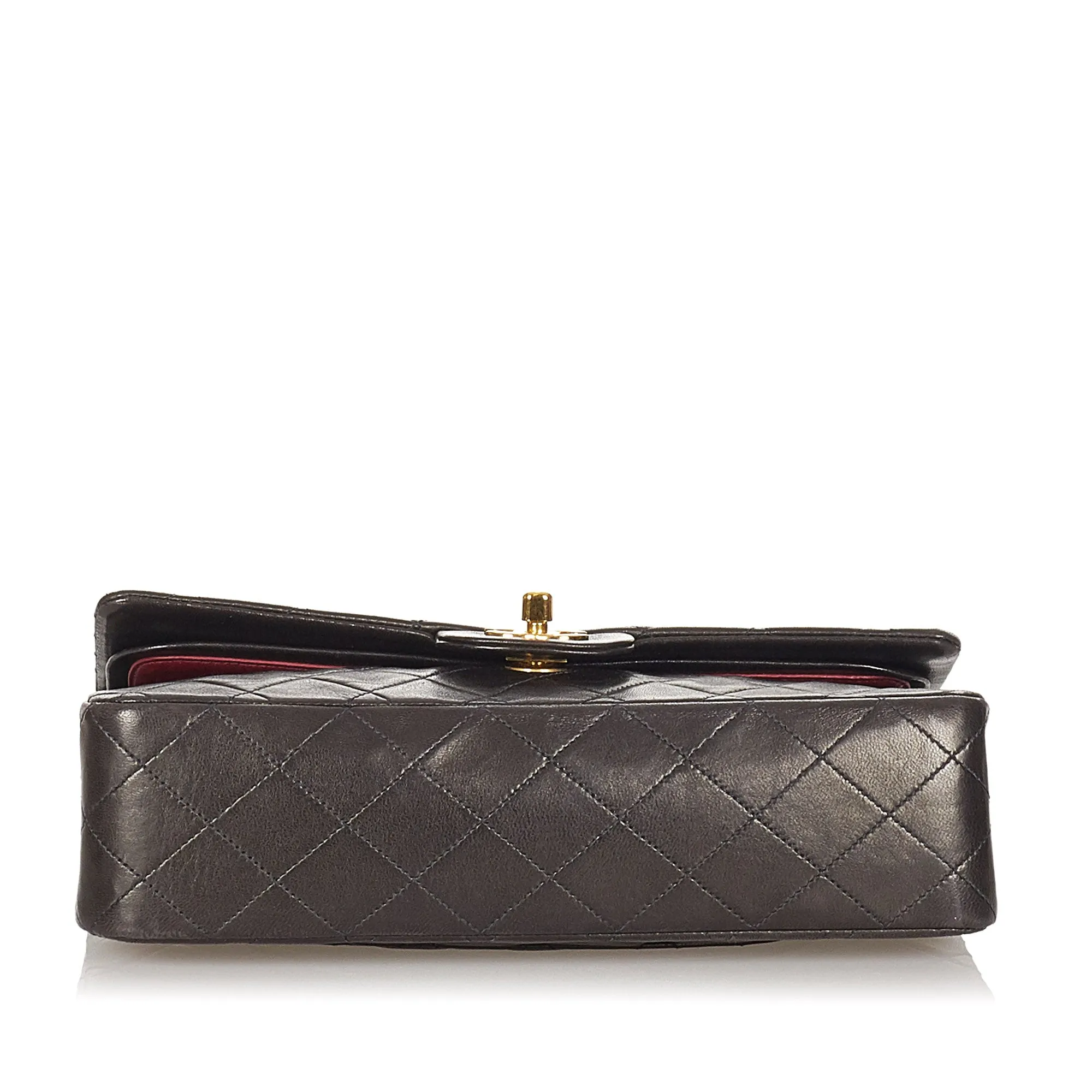 Chanel CC Matelasse Lambskin Flap Bag Black