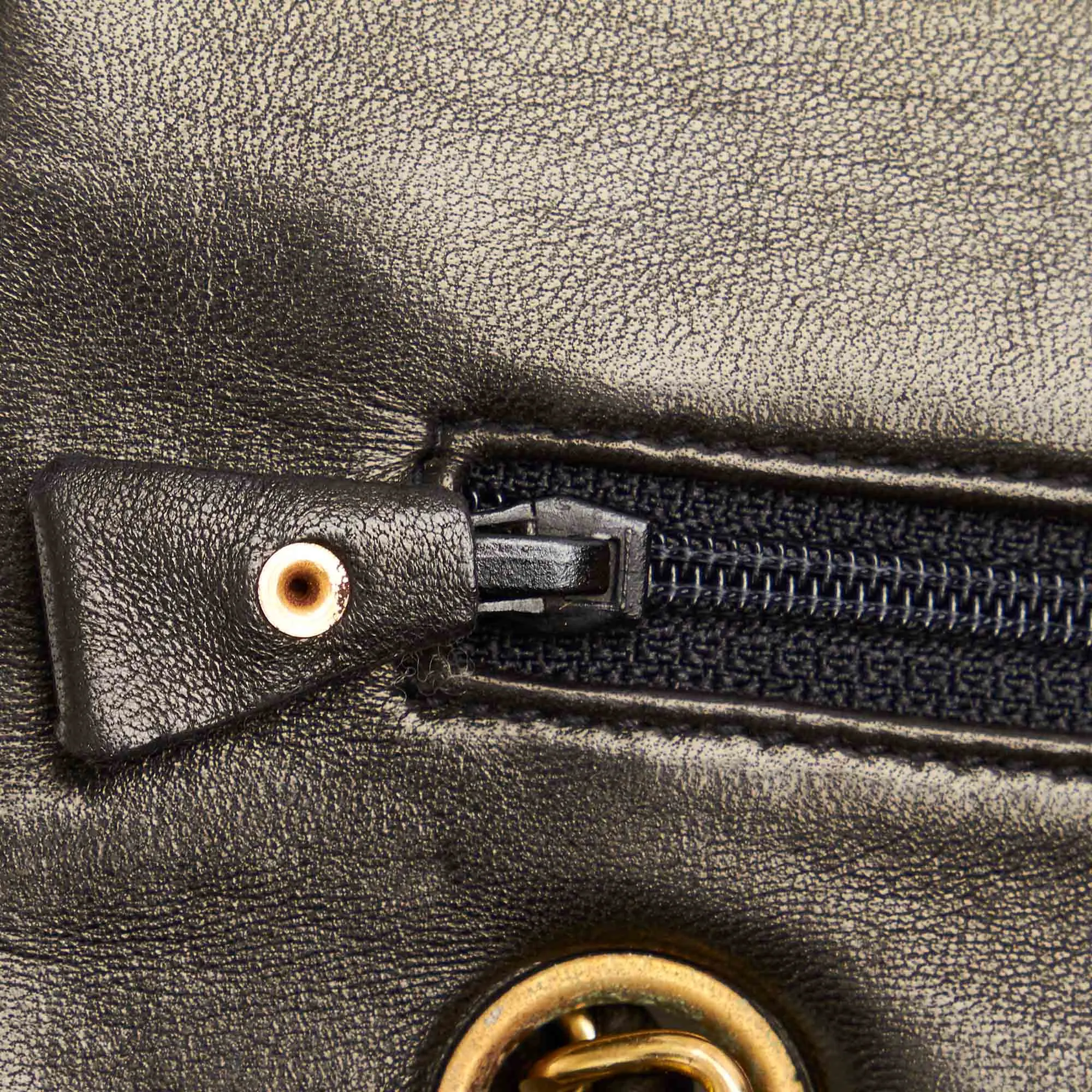 Chanel CC Matelasse Lambskin Flap Bag Black