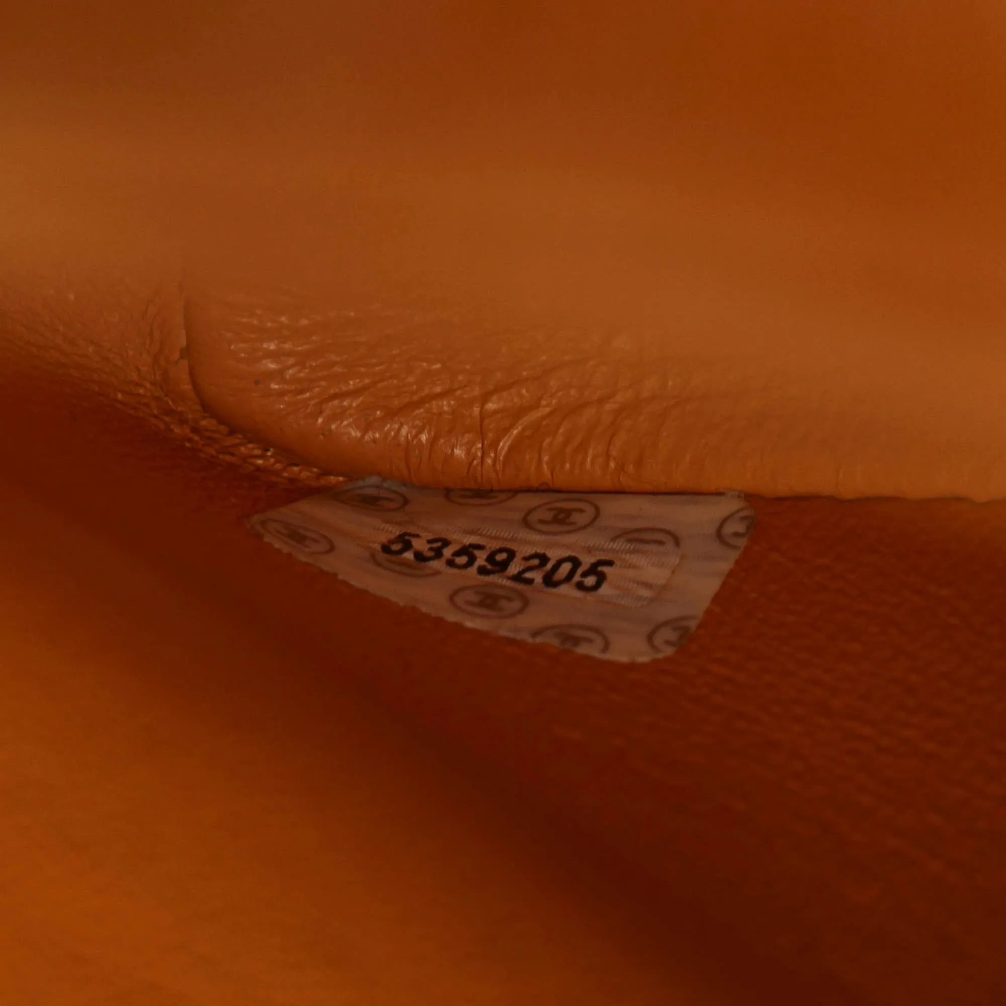 Chanel CC Suede Handbag Orange