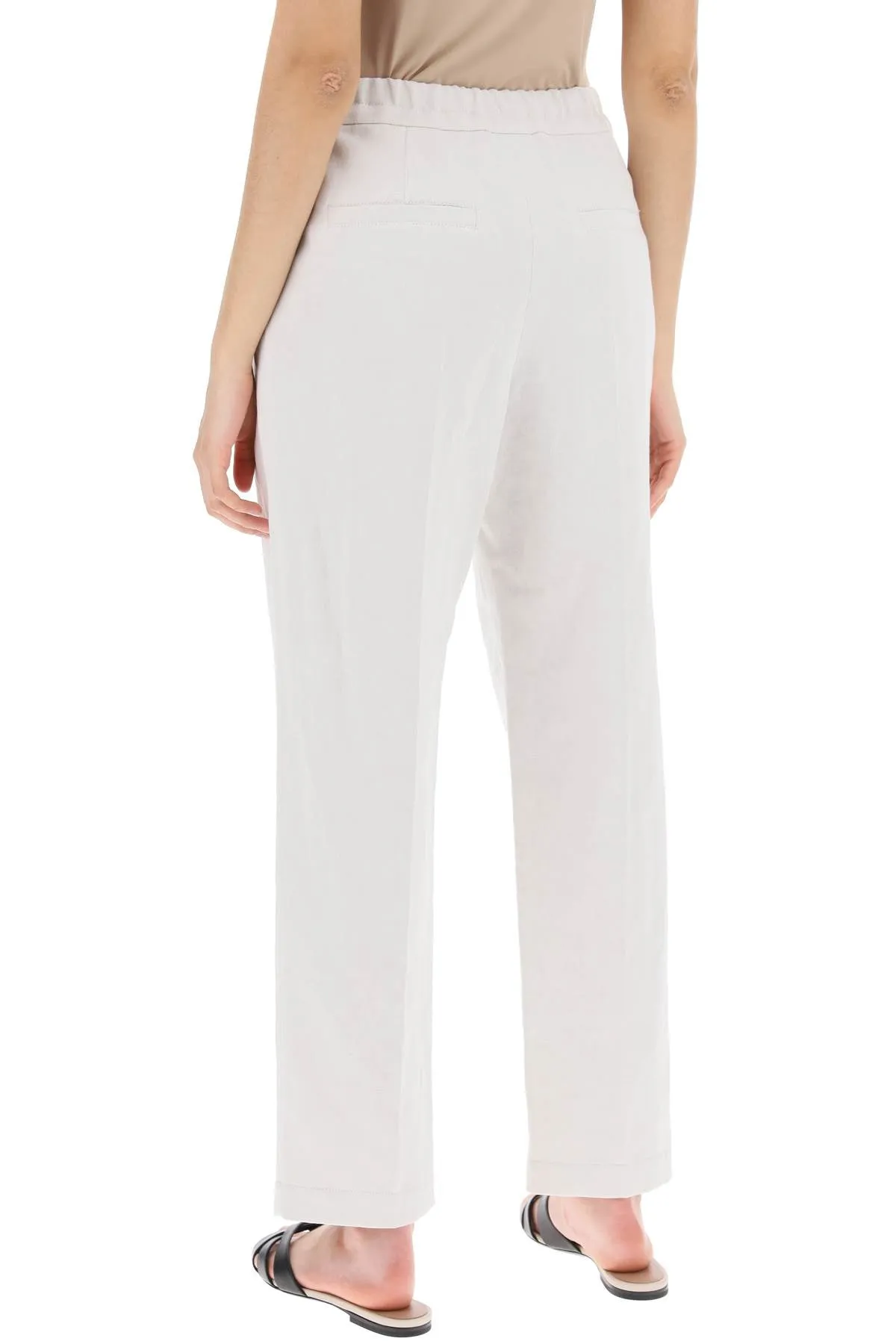 cotton and linen slouchy pants