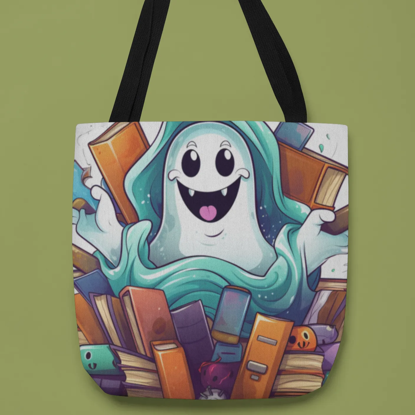 Halloween Ghost Tote, Halloween Tote Bag, Halloween Tote, Halloween Tote Bags, Tote bag Mockup Halloween, Tote Bags Halloween