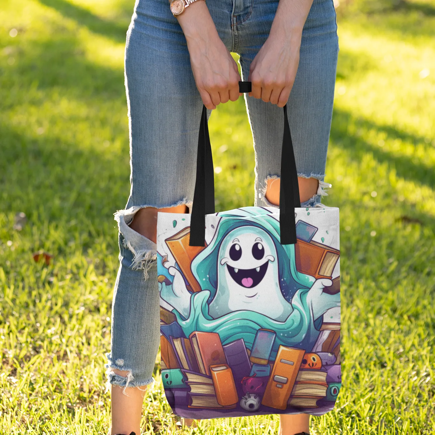 Halloween Ghost Tote, Halloween Tote Bag, Halloween Tote, Halloween Tote Bags, Tote bag Mockup Halloween, Tote Bags Halloween