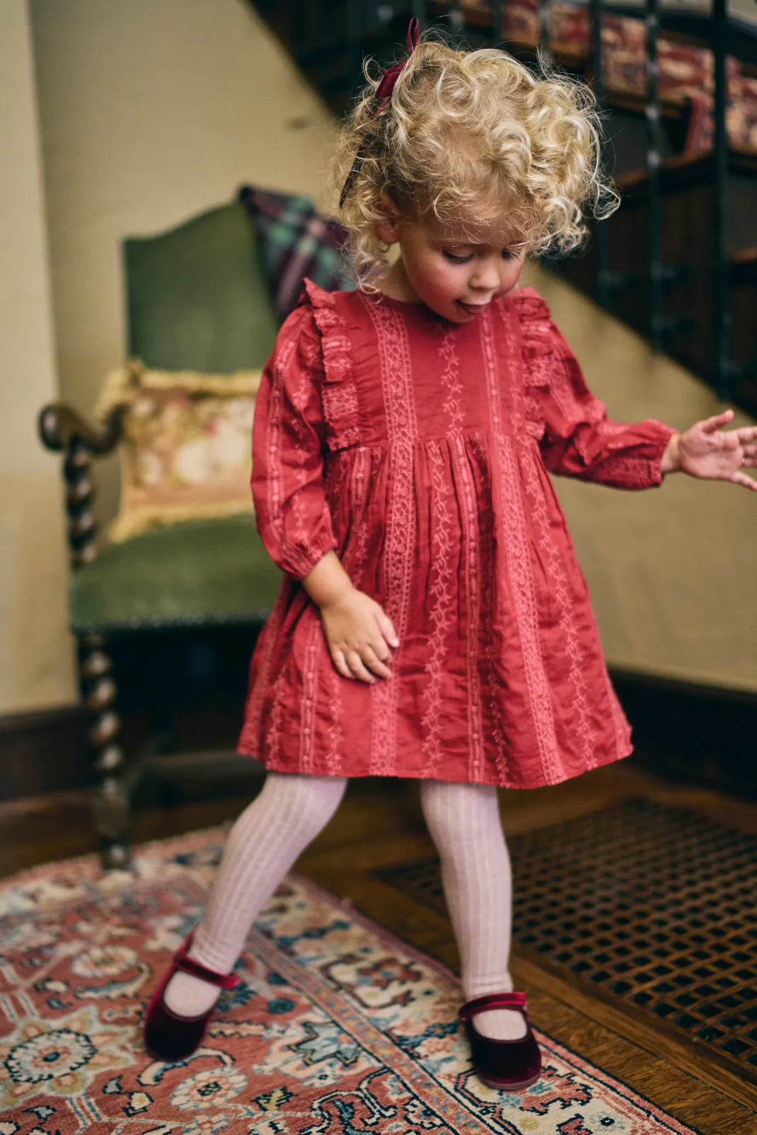 Kate Dress in Garnet