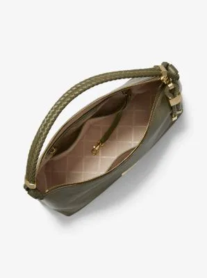 Lexington Large Pebbled Leather Shoulder Bag