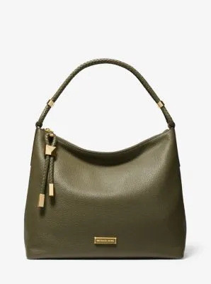 Lexington Large Pebbled Leather Shoulder Bag