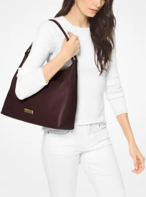 Lexington Large Pebbled Leather Shoulder Bag