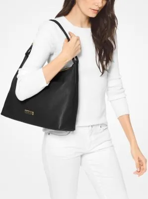 Lexington Large Pebbled Leather Shoulder Bag