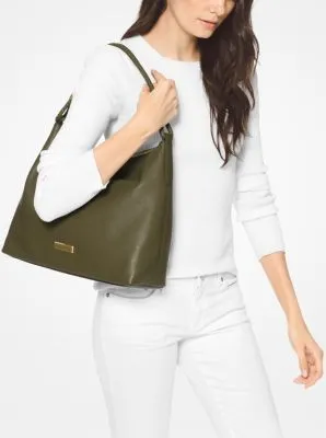 Lexington Large Pebbled Leather Shoulder Bag