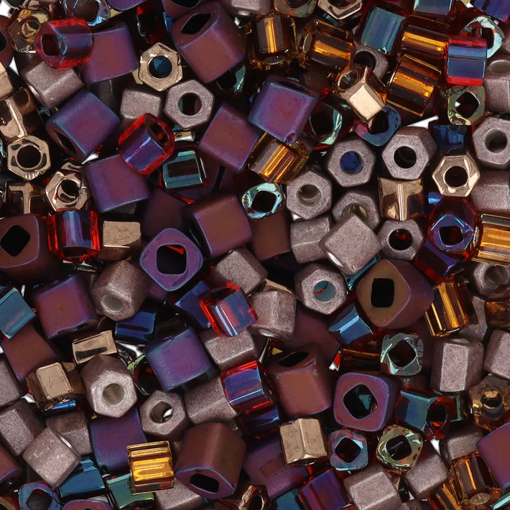 Limited Edition Toho Multi-Shape Glass Beads, Macchiato Seed Bead Mix Assortment (1 Tube)