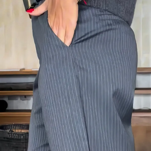 Maria| STRIPES SUIT PANTS