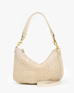 Moyen Messenger ~ Cream Woven Checker