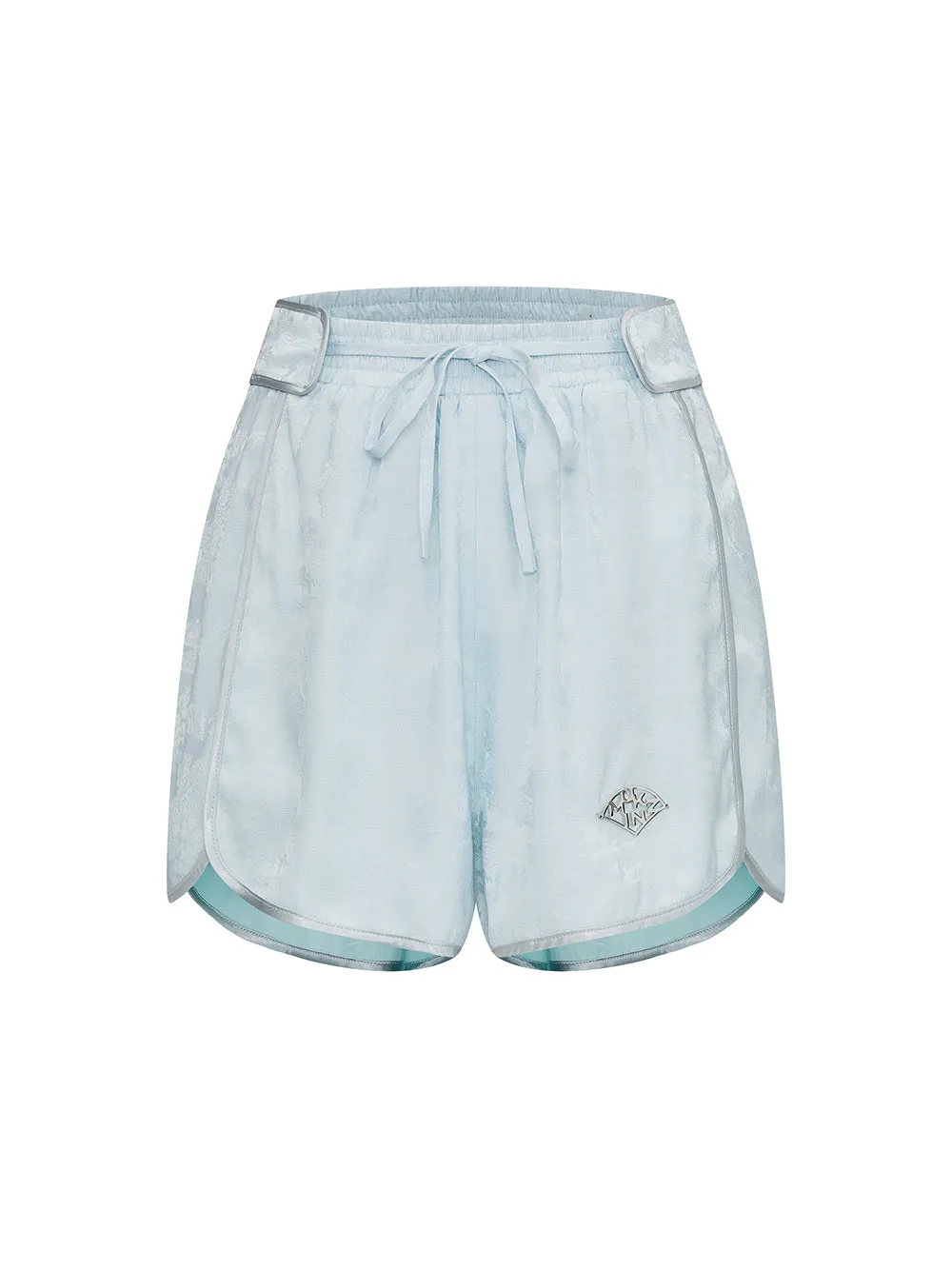 MUKZIN Blue Jacquard Casual Loose Short