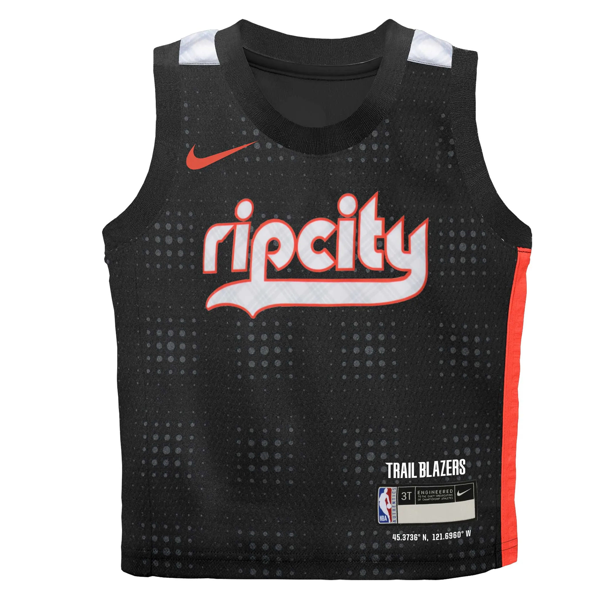 Nike Trail Blazers Toddler Peak Plaid Jersey