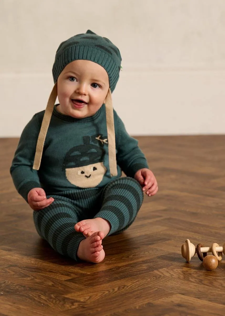 Perry - Fern Ribbed Knit Leggings