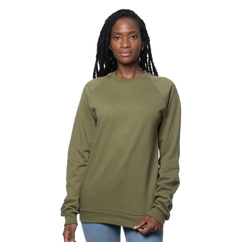 Raglan Crew Neck Sweatshirt