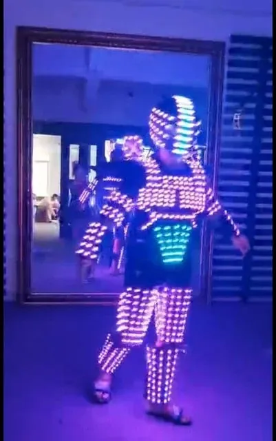 RGB Luminous Armor LED Costume Stage Dance
