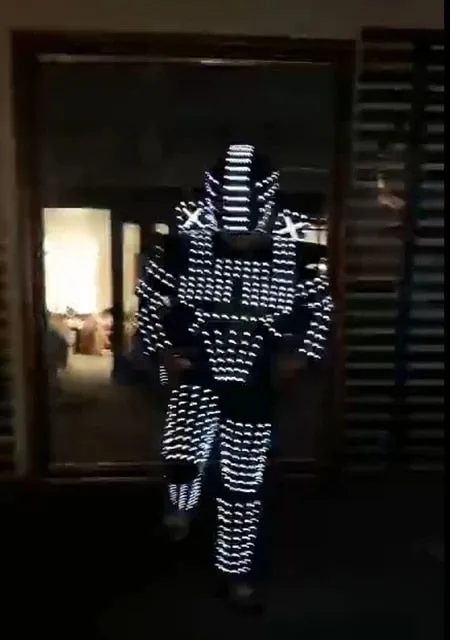 RGB Luminous Armor LED Costume Stage Dance