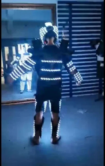 RGB Luminous Armor LED Costume Stage Dance