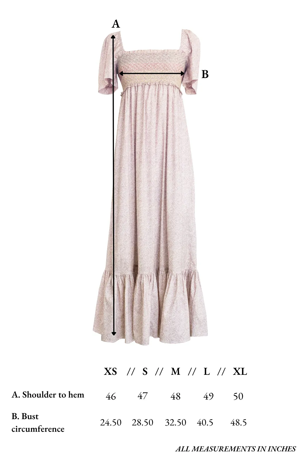 Rosemary Dress in Scattered Blooms