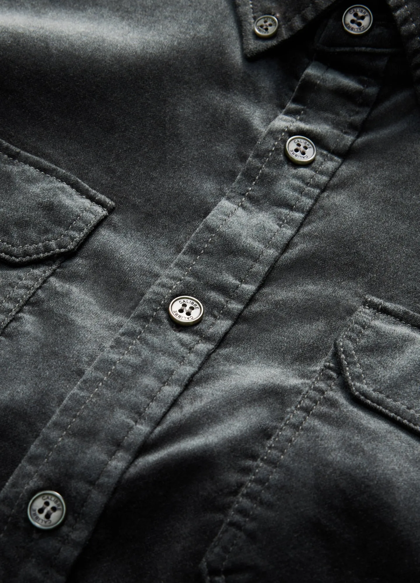Soft Velvet Shirt Thyme