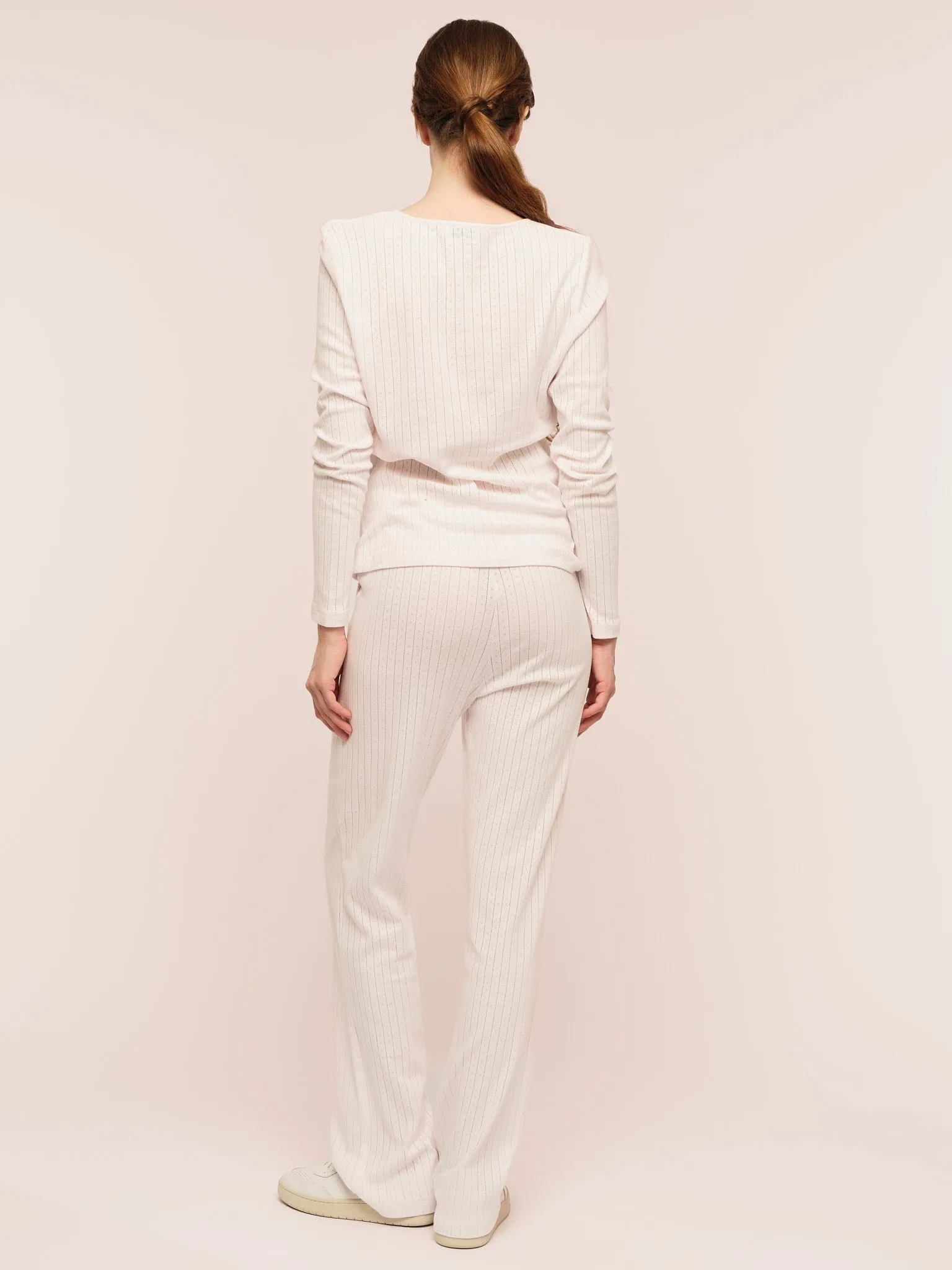 Sophie Button Sweater - Soft Pink
