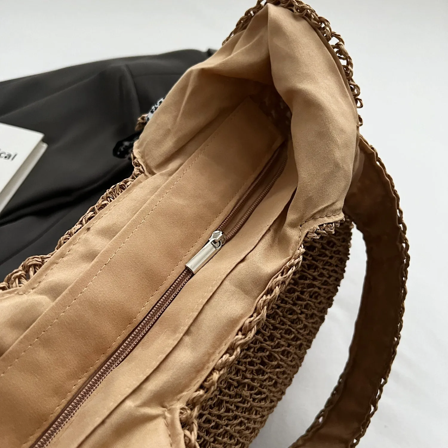 Straw Woven Tote Bag