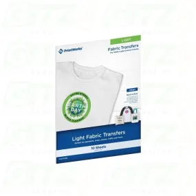 T-Shirt Transfer Light 8.5X11 10/Pk Printwork 00636