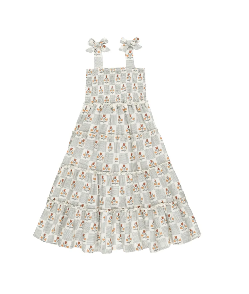 Taylor Dress - Garden Grid