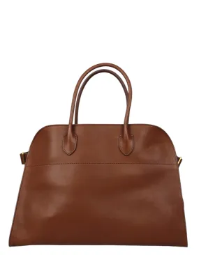 The Row New Burgundy Leather Soft Margaux 15 Bag