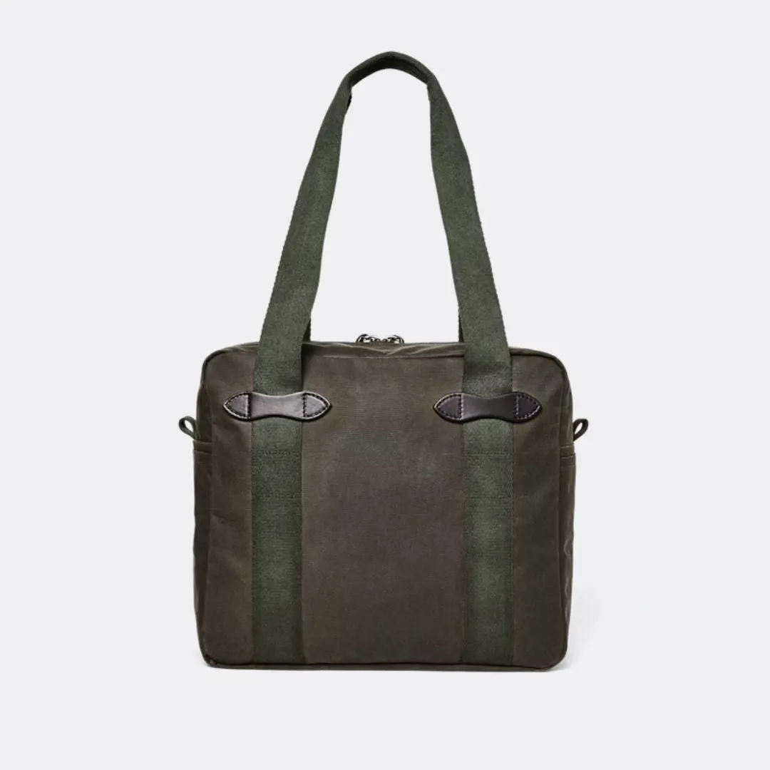 Tin Cloth Zipper Tote Bag