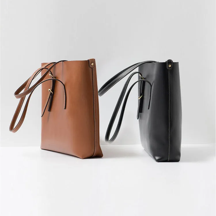 Trendy Womens Beige Leather Shoulder Tote Bags Purse Handbags for Women