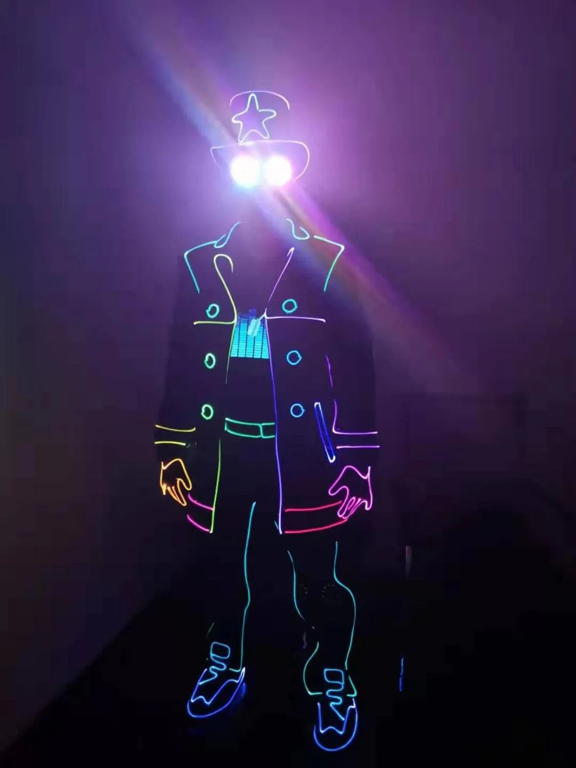 Tron legacy burning man light up suit